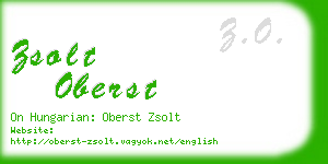 zsolt oberst business card